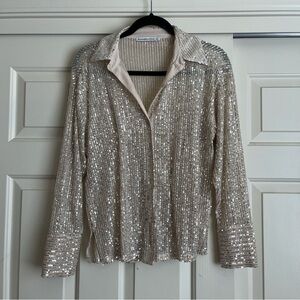 Abercrombie Sparkly Button Up Shirt Size XS